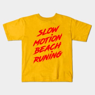 Slow Motion Running Beach Kids T-Shirt